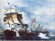 Thomas Birch Ship Spain oil painting artist